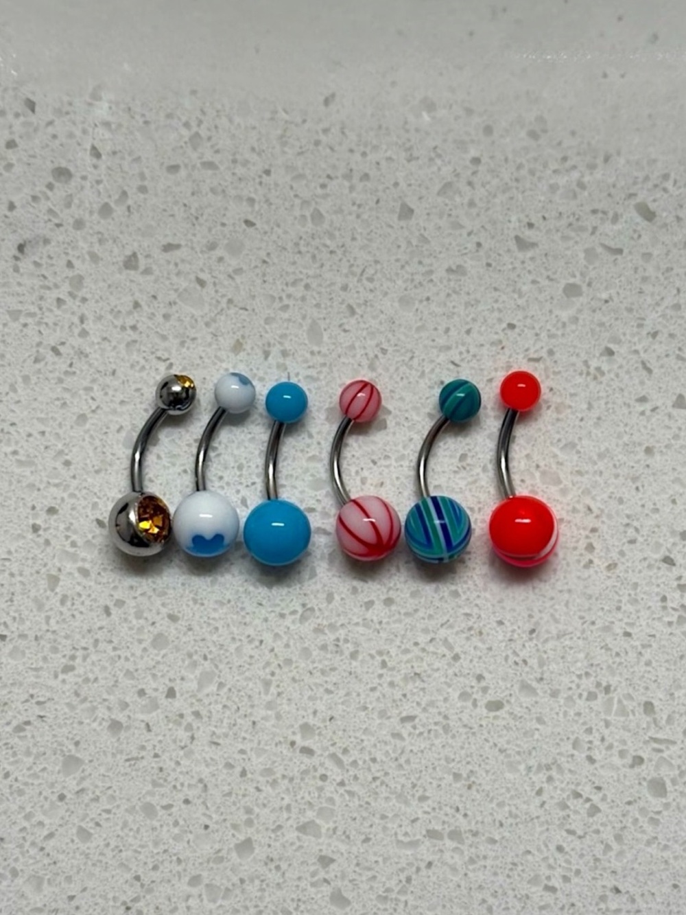 Belly Button Piercing Jewelry - 6ct